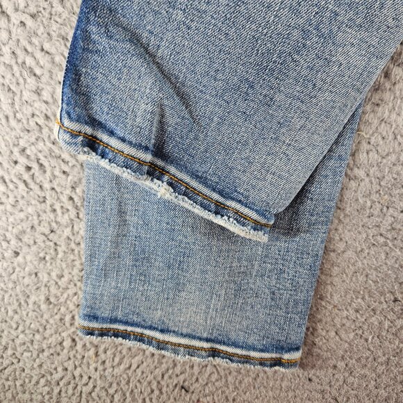 mnml Jeans Mens 31 Blue X203 Stretch Denim Distressed Ripped Slim Fit - Picture 16 of 16